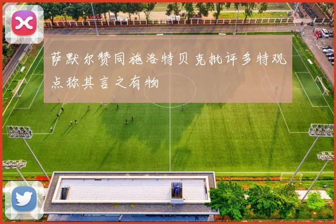 萨默尔赞同施洛特贝克批评多特观点称其言之有物